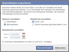 Facebook Analyse Daten exportieren-3