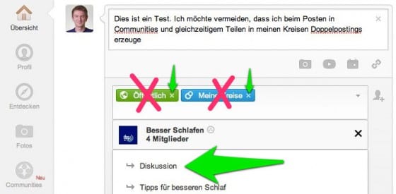 google plus richtiges posten in communities thumbnail