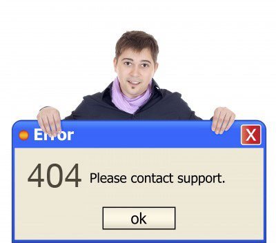 Wie Microsoft eine 404 Meldung bauen würde