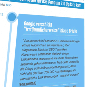 wie Google an die Penguin 2.0 Daten kam