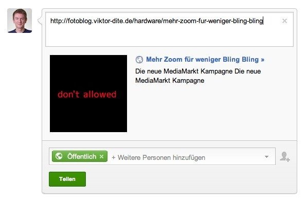 Einbindung google plus thumbs verhindern