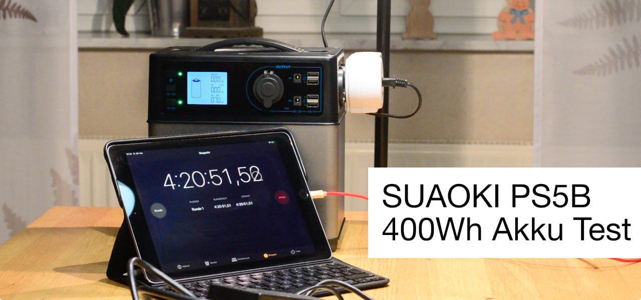 Suaoki 400Wh Solar Generator Test