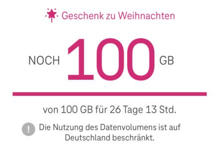 100GB Datengeschenk von der Telekom – für alle Kunden