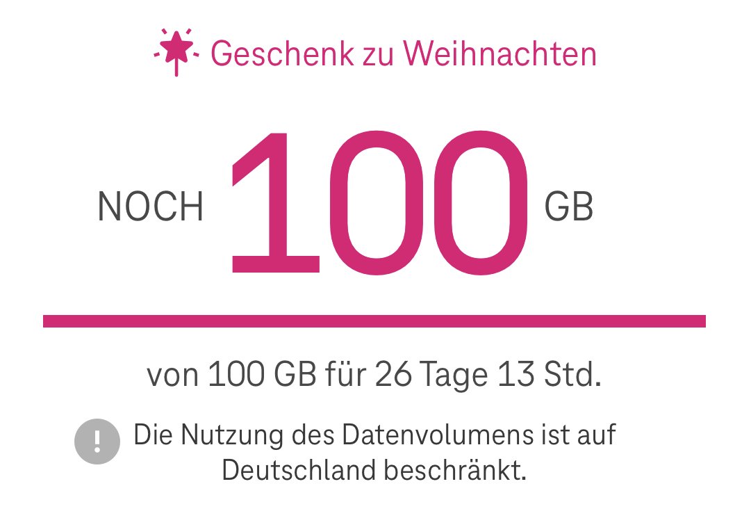 100GB Datengeschenk von der Telekom – für alle Kunden