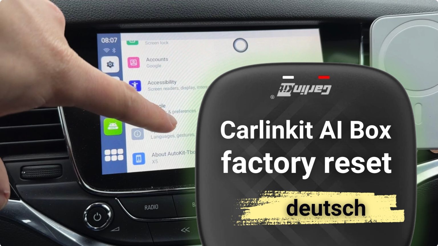 Carlinkit TBox Plus mit Android 12 Neueste Android AI Box, die Dein