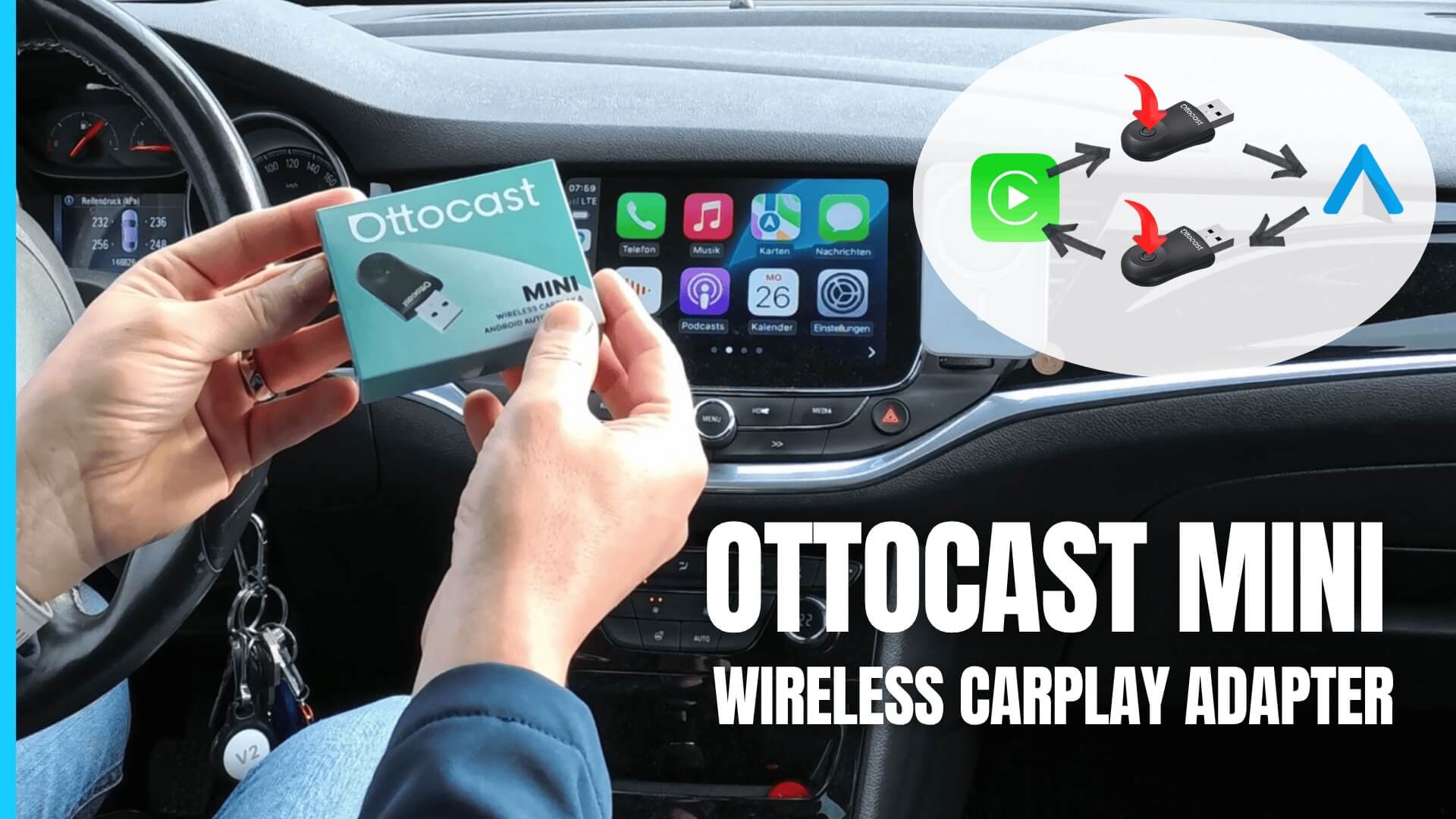 Der Ottocast Mini im Test: Wireless CarPlay & Android Auto mit dem gewissen Extra?
