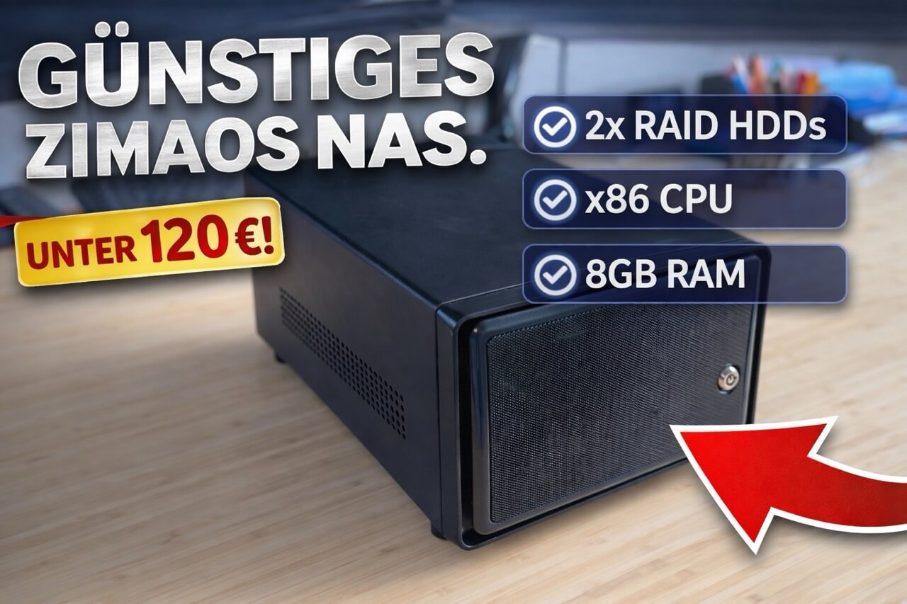 Günstiges DIY NAS Kit: Der ideale DIY NAS Server unter 120€