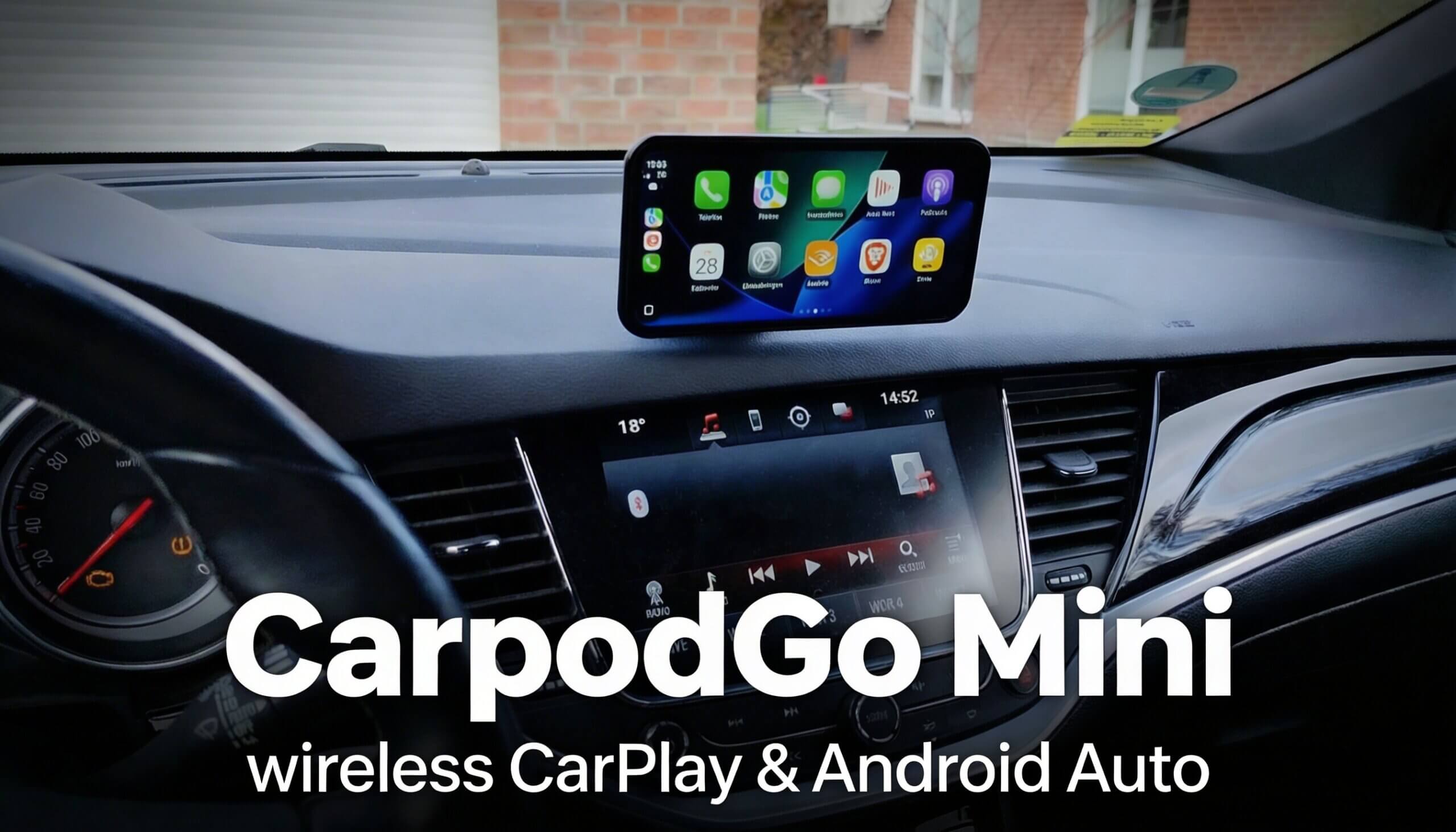 CarpodGo Mini Test: Kompaktes CarPlay-Display für Kleinwagen – 6,9 Zoll, 1000 Nit, 140 Gramm