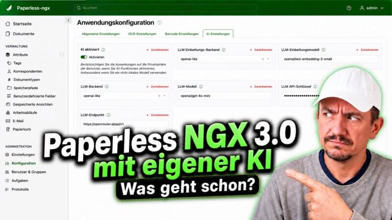 Paperless NGX 3.0: Native KI-Funktionen im Praxis-Test