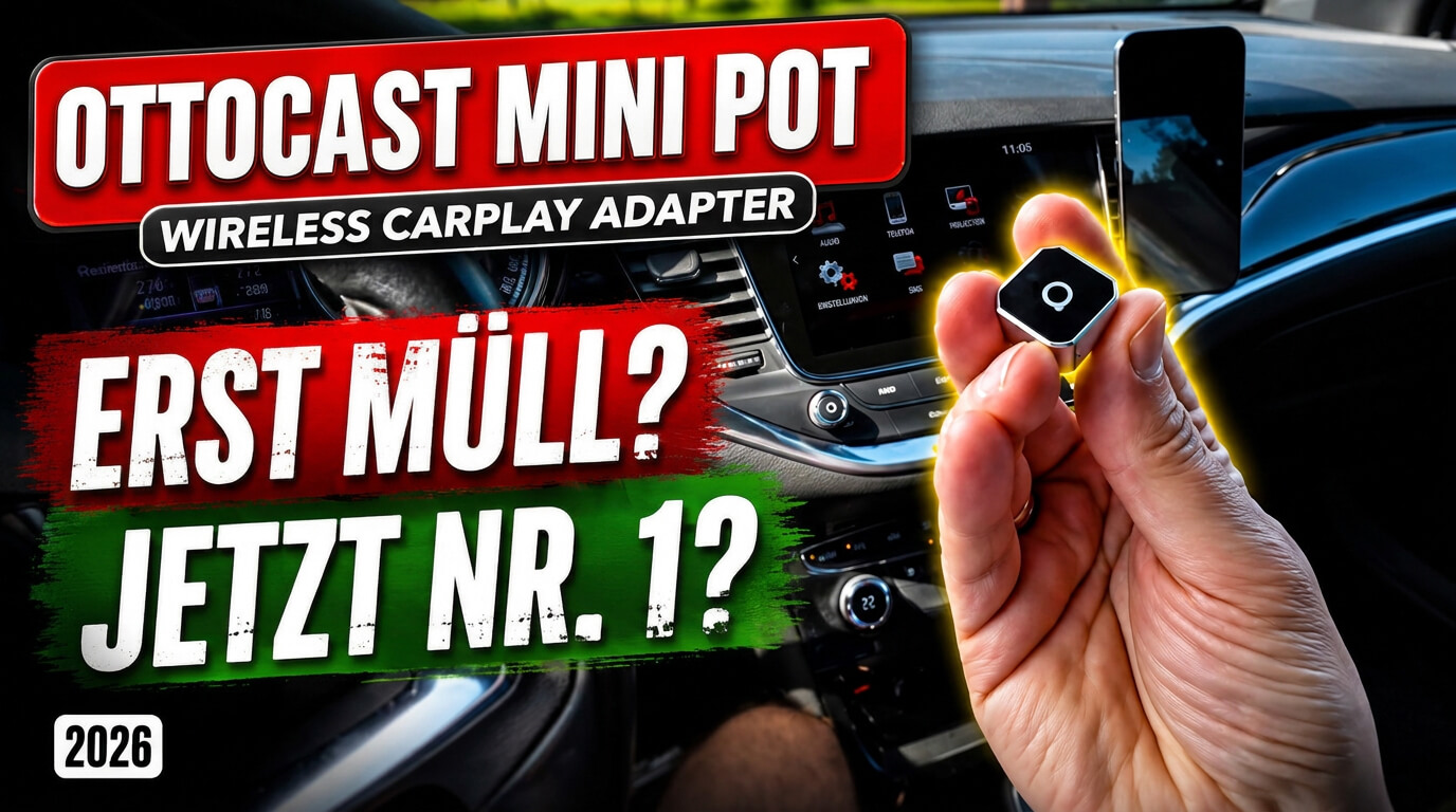 Ottocast Mini Pot Test 2026: mein neuer Lieblings wireless Carplay Adapter