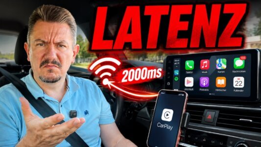 Wireless CarPlay Adapter ohne Verzögerung - gibt es den? Latenz bei Wireless CarPlay: warum 2000 ms beim Adapter normal sind