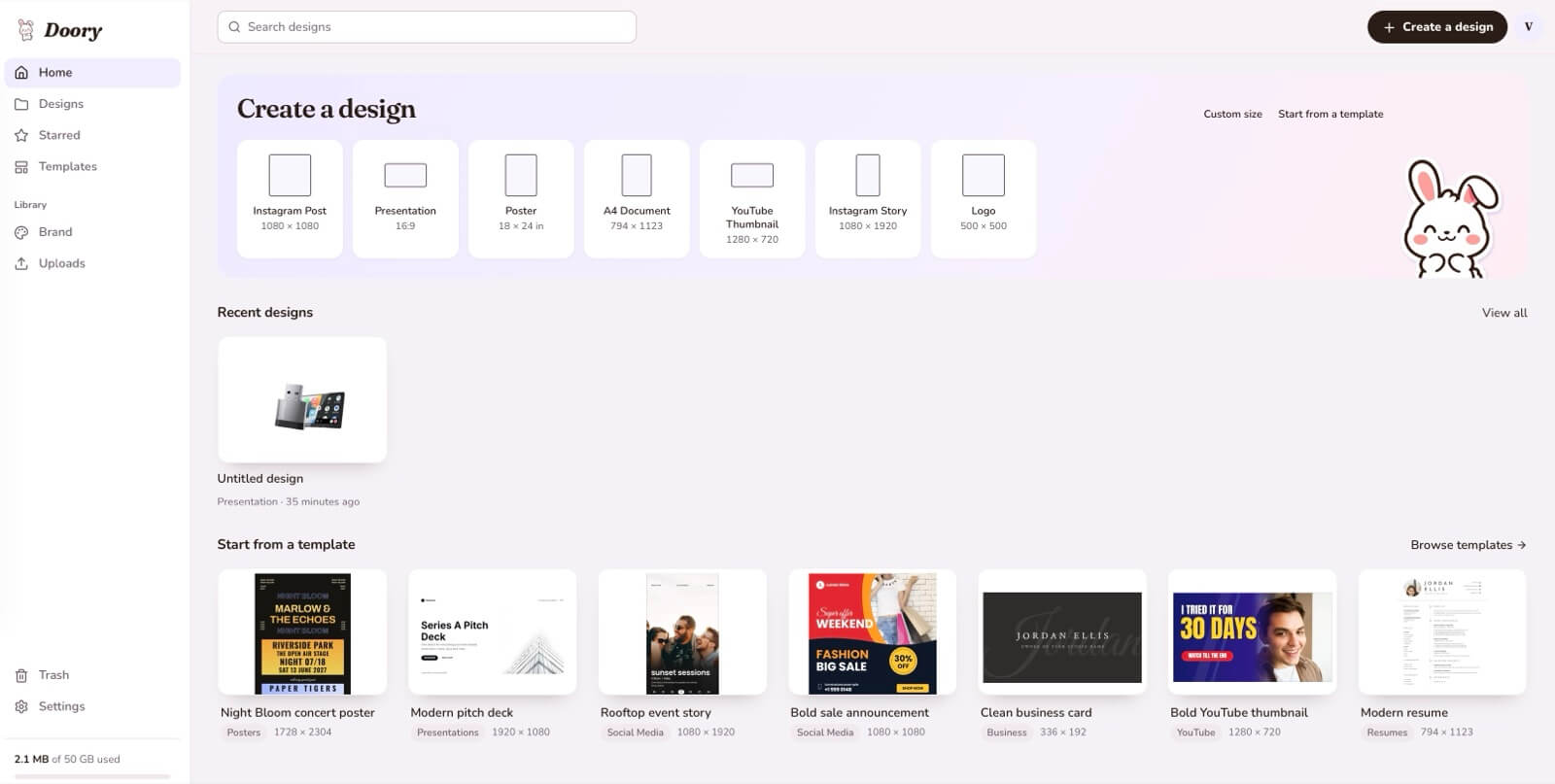 Doory: Kostenlose Canva Alternative selbst hosten mit Docker